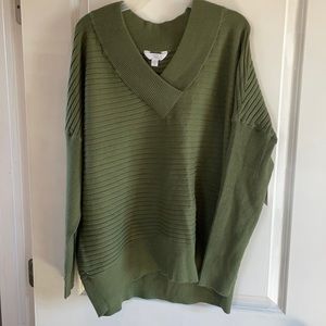 NWT! Large oversized olive green sweater